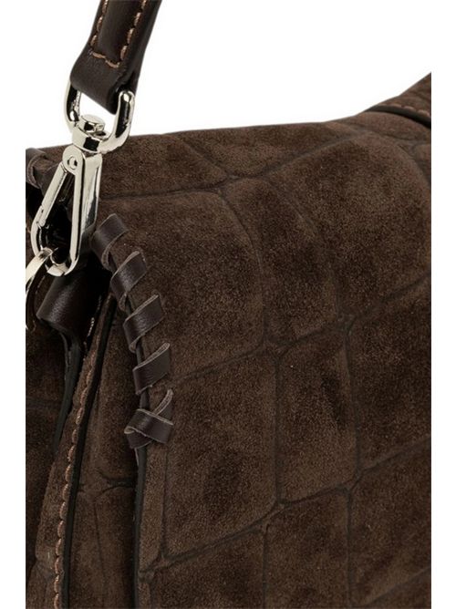 Helena round brown crocodile print bag Gianni Chiarini | BS11878-CMCOCCO2107